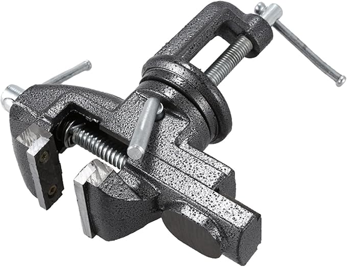 Bench Vise Heavy Duty 2.5 inch Table Clamp On Vise, Bench-Table Vice Clamp with 2-inch Jaw Width and 2 1/2 inch Jaw Opening, Woodworking Workbench Vise with Bolts & Nuts