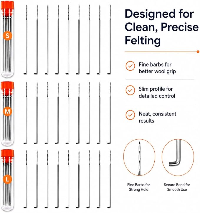 30-Piece Felting Needles Set - Image 8