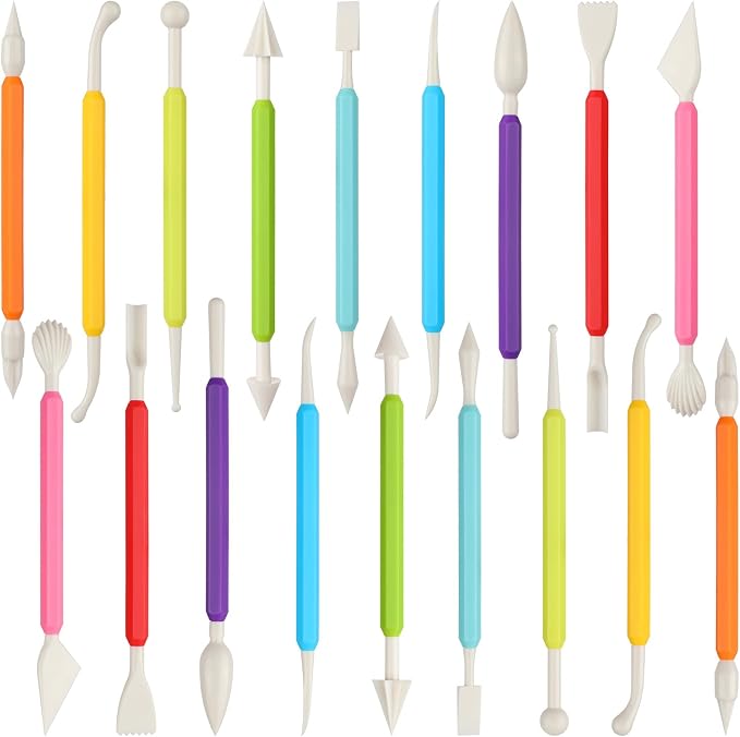 18PCS Clay Sculpting Tools, Double Head Air Dry Clay Carving Tools Kits by Unknown