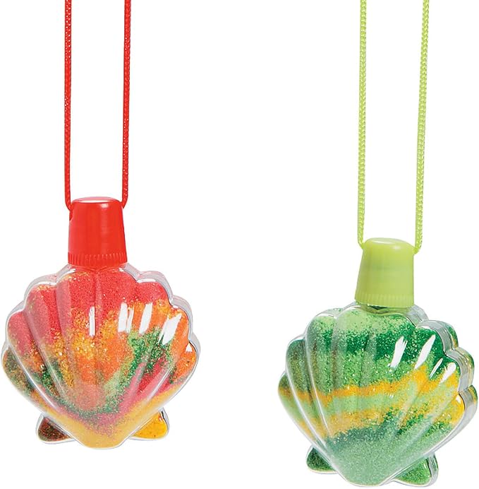 Sea Shell Sand Art Necklace by FunExpress