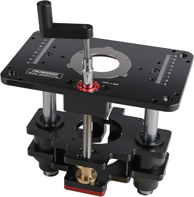 Router Lift, Precision Router Table Lift System, Durable Router Table Insert Plate, Router Lifts for Woodworking for 65mm Diameter Motors