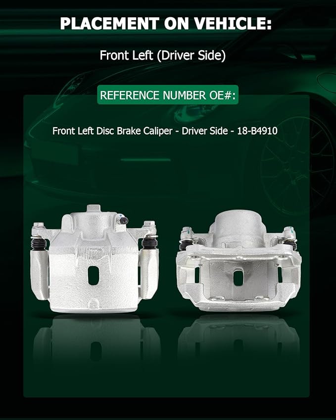 SCITOO 18-B4910 Front Left Disc Brake Caliper Assembly w/Bracket For Chevy For HHR 2006-2011,For Chevy For Malibu 2004-2008,For Pontiac For G6 2006-2008
