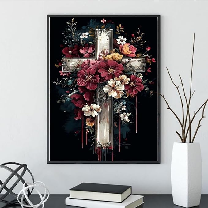 Flower Stamped Cross Stitch Kits - Image 3