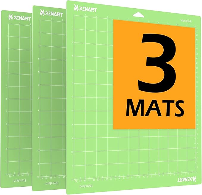 Cutting Mats for Cricut Maker 3, Explore 3, Air 2, 12x12 inch 3 Mats Standard by XINART