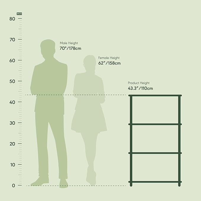 Furinno Turn-N-Tube 4-Tier Multipurpose Shelf Display Rack - Image 5
