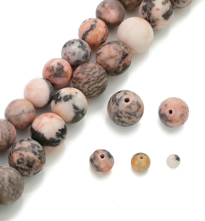 Zenkeeper 108 Pcs Pink Zebra Beads - Image 4