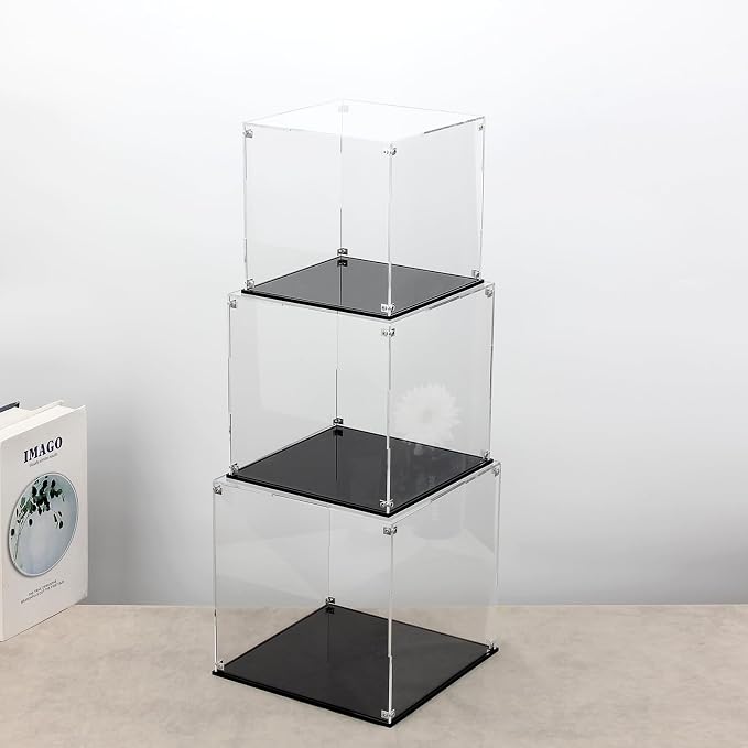 Self-Assembly Acrylic Clear Display Case, Sturdy Acrylic Display Box Cube - Image 5