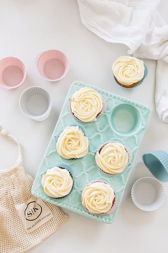 The Silicone Kitchen Reusable Silicone Baking Cup Silicone Muffin Liners - Image 4