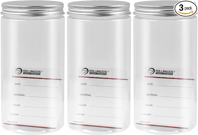 ROLLINGDOG 3 PC Plastic Paint Containers by ROLLINGDOG