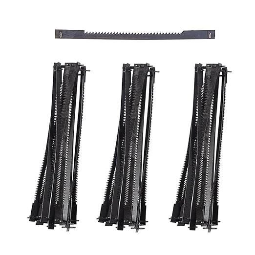 JTEX 3 Inch Scroll Saw Blades Pin End (15/18/24 TPI, 36 Pack)