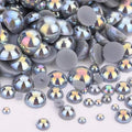 1000PCS Mixed Sizes 3/4/5/6/8/10mm Flatback Half Round Pearls Gems by Unknown