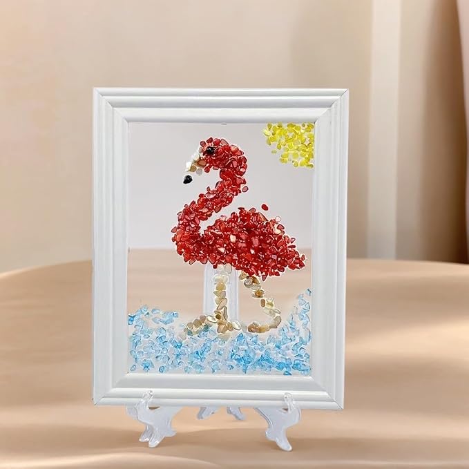 Sea Glass Art Kit, Mosaic Glass Photo Frame Set 9.5x7.5 Inch, Handcraft Style - Image 7