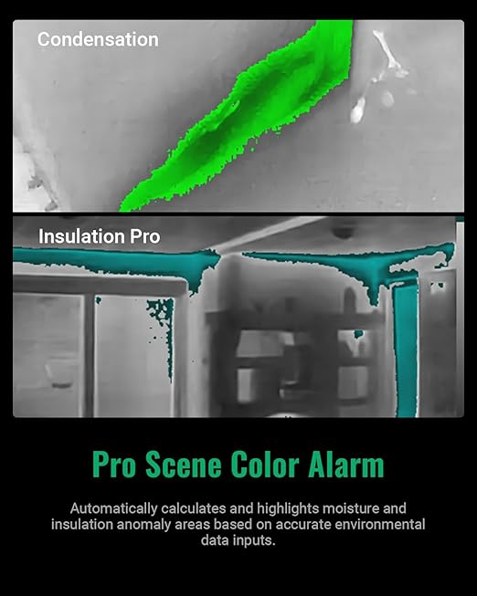 P2W 640x480 Super Resolution Thermal Camera with Dual-Camera, 256x192 IR Resolution Thermal Imaging Camera, 3.5" Touch Screen,Wi-Fi,8MP Visible Camera, Video and Audio Recording