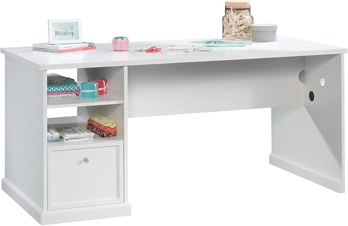 Sauder Craft Pro Series Craft Table/ Pantry cabinets, in White finish - Image 16