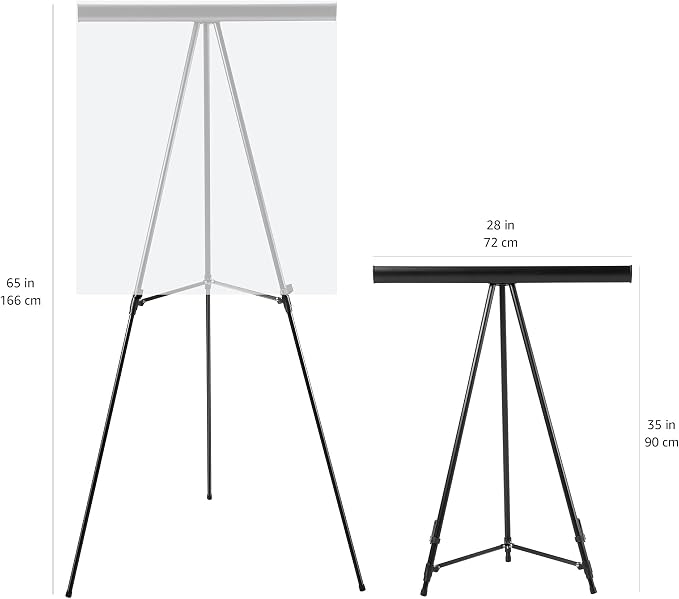 Amazon Basics Height Adjustable Aluminum Flipchart Easel Stand, - Image 4