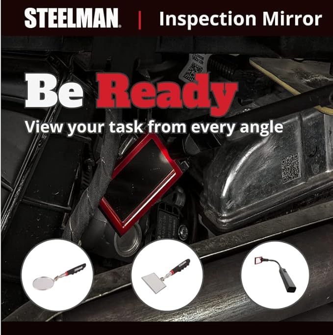 STEELMAN 41819 36-Inch Telescoping 2.25-Inch Round Inspection Mirror