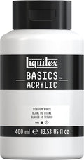 Liquitex BASICS Acrylic Paint, 400ml Bottle, Titanium White by Liquitex