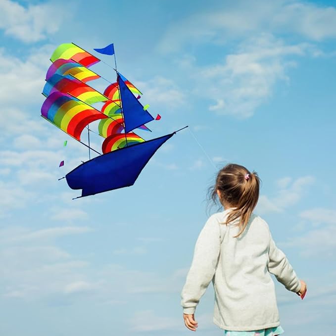Big Kite Rotating Kite Giant Easy to Fly Soft Lotus-Shaped Soft Kite Flying - Image 3
