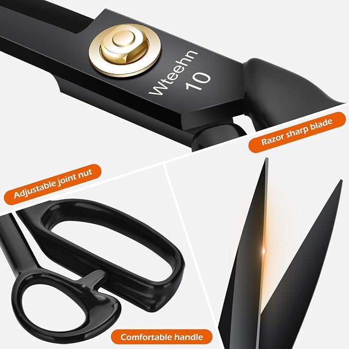 Fabric Scissors Professional, Tailor Sharp Sewing Shears - Image 3