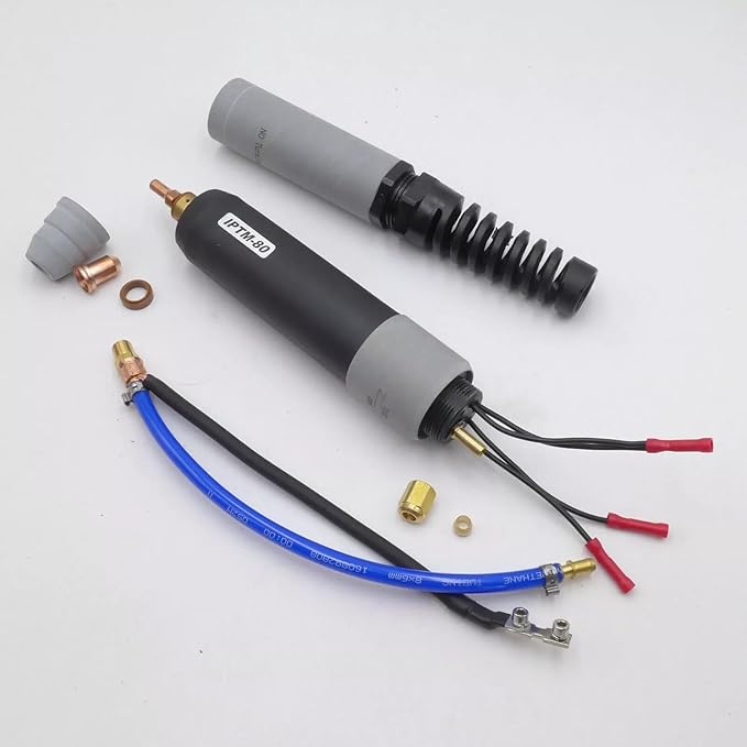 CNC Plasma Torch 80A PTM80 IPT80 iPTM80 Non-HF Pilot Arc Compatible with LOTOS LTP7500 & PRIMEWELD & bestarc BTC800XP & Everlast 80 100 102 & Longevity 82i plasma cutter Central connector
