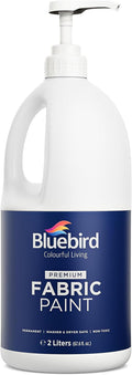 BLUEBIRD Fabric Paint, 67.6 Fl Oz, Permanent Fabric Paints by BluebirdArts