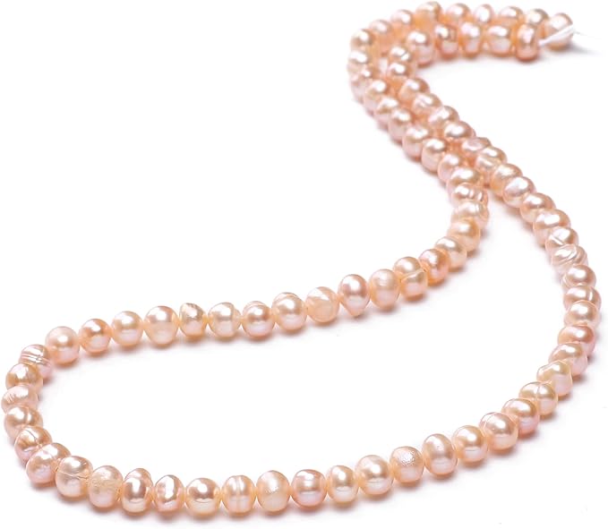 Natural Pearl Beads Potato 4-5mm Pink Freshwater Cultured Loose Gemstone Beads for DIY Jewelry Making 13.8''/Strand HQ
