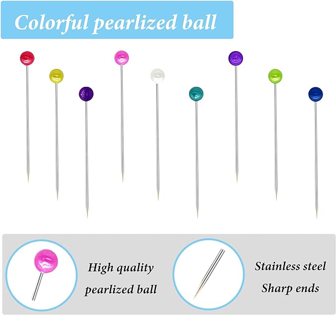 600PCS Sewing Pins, Straight Pin - Image 2
