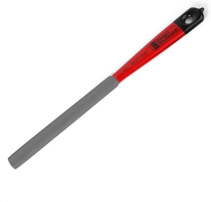 StewMac Double-Edge Nut Slotting File, 0.012" / 0.020" Cutting Thickness