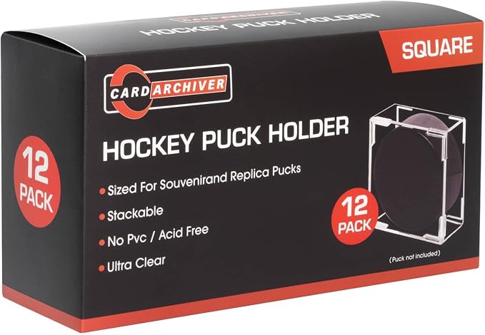 12-Count Hockey Puck Holder by CARDARCHIVER