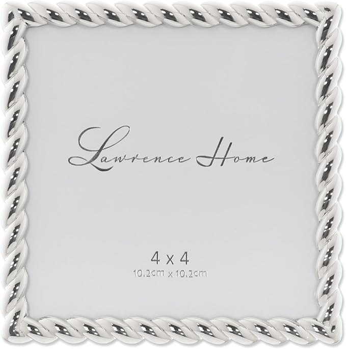 Lawrence Frames Metal Frame, Rope Design, 4x4 Square by LawrenceFrames