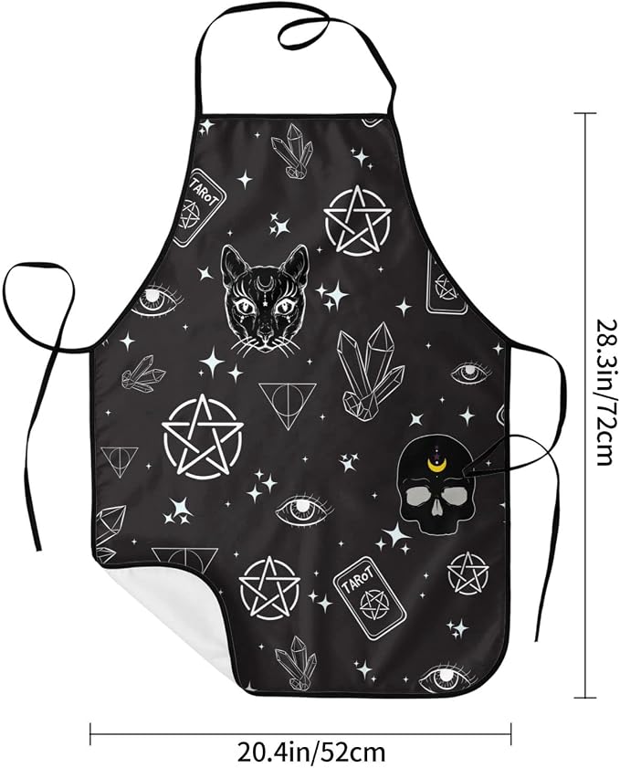 Apron Cooking Chef Work Shop Women Men Baking Decorations Painting Bbq Grilling - Image 6