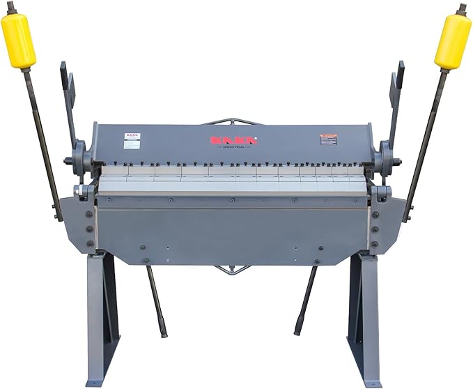 KAKA INDUSTRIAL Box and Pan Brake, 49-Inch Sheet Metal Brake, Industrial-Grade Sheet Metal Bender Machine,12-Gauge Mild Steel Capacity Pan and Box Brake, 0-135 Degree Adjustable W-4812