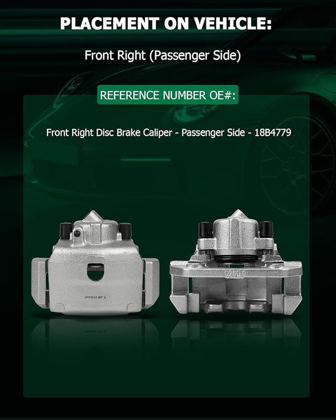 SCITOO Front Right Brake Caliper With Bracket 18B4779 Compatible For Ford For Escape 2001-2007 For Mazda Tribute 2001-2006 For Mercury Mariner 2005-2006