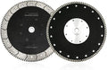 SHDIATOOL 7 Inch Granite Turbo Cutting Blades Two-in-One Design Cut Grind Sharpen Marble Concrete and Bricks(2-Pack)