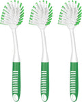 SetSail Dish Brush with Handle, 3 Pack Stiff Bristles Dish Scrubber with by SetSail