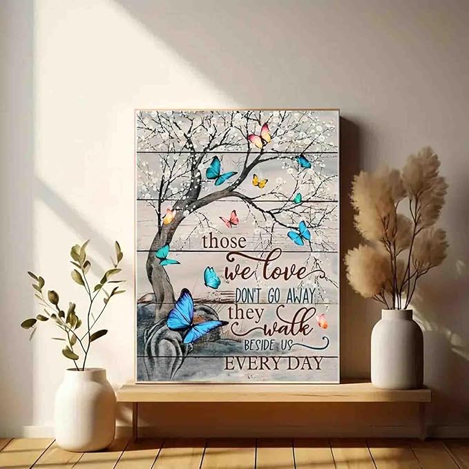 Tree Stamped Cross Stitch Kits for Adults Beginner, Butterfly Counted Cross - Image 4