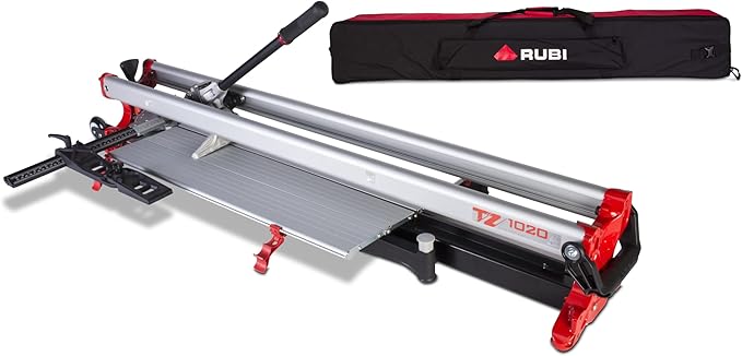 RUBI | Manual Tile Cutter TZ -1020 | Professional Ceramic Tile Cutter Ideal For Intensive Cutting up to 40 3/16" | Robust Chassis Guides and Breaking System