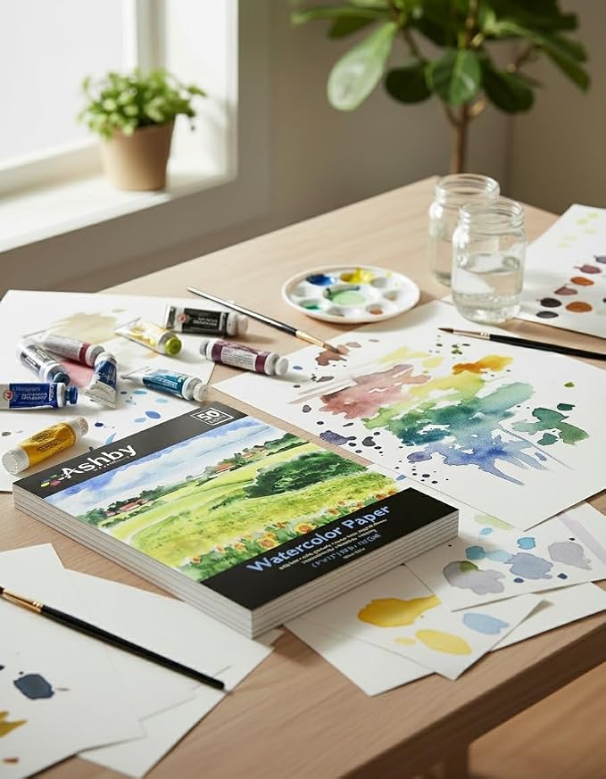 100 Sheets of Practice Watercolor Paper - Image 4