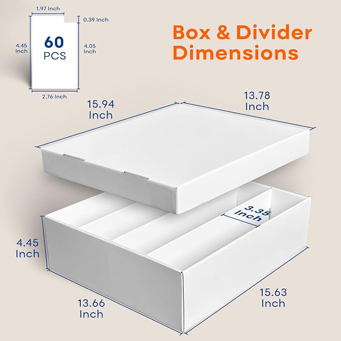 Fageverld 2-Pack Trading Card Storage Box, Top loader Storage Boxes, includes - Image 2