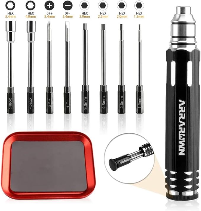 10 in 1 RC Model Repair Tools Kit by ARRAROWN