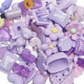 Chenkou Craft 50pcs Lots Mix Assorted Purple Craft DIY Flatbacks Resin Flat by ChenkouCraft