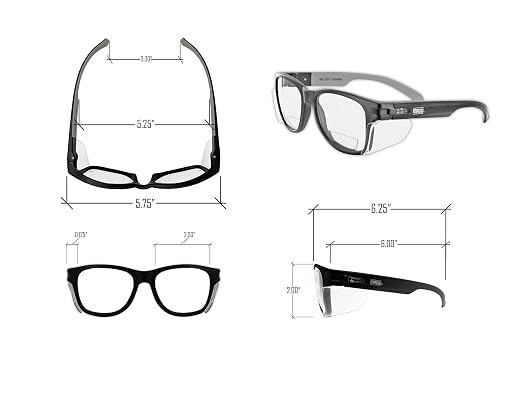 MAGID Y50 Safety Glasses for Construction | Black Frame — 48-Pack, ANSI Z87.1+ - Image 4