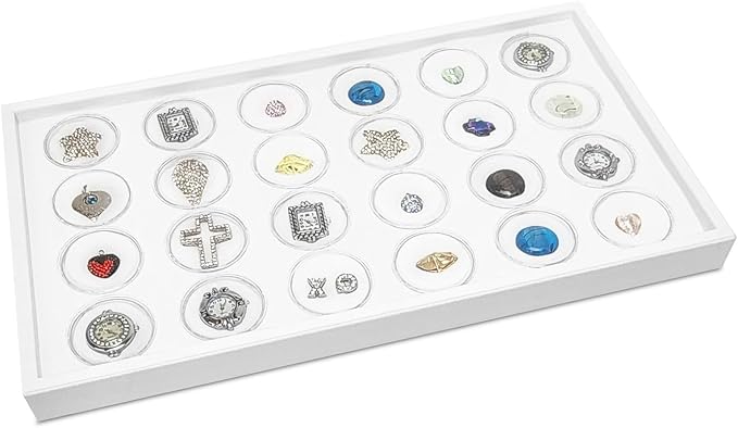 Ikee Design 24 Gem Showcase Stackable Jewelry Display Tray by IkeeDesign
