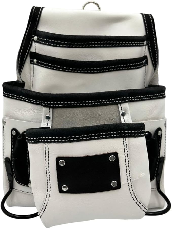 Professional Leather Tool Bag, Top-Grain Leather, Organizer, Protects Tools, Enhances Work Efficiency