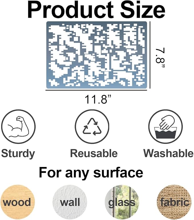 Camo Stencil 12inch Large Camouflage Stencils - Image 2