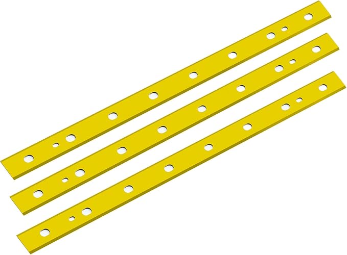 13 Inch Planer Blades TiN for DeWalt DW735 DW7352 DW735X Planer Double Sided HSS Planer Knives Titanium Coated Planer Cutters, 3 Pcs