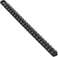 Ernst Manufacturing 18-Inch Magnetic Socket Organizer with 22 1/4-Inch Twist Lock Clips, Black (8420M-Black-1/4)