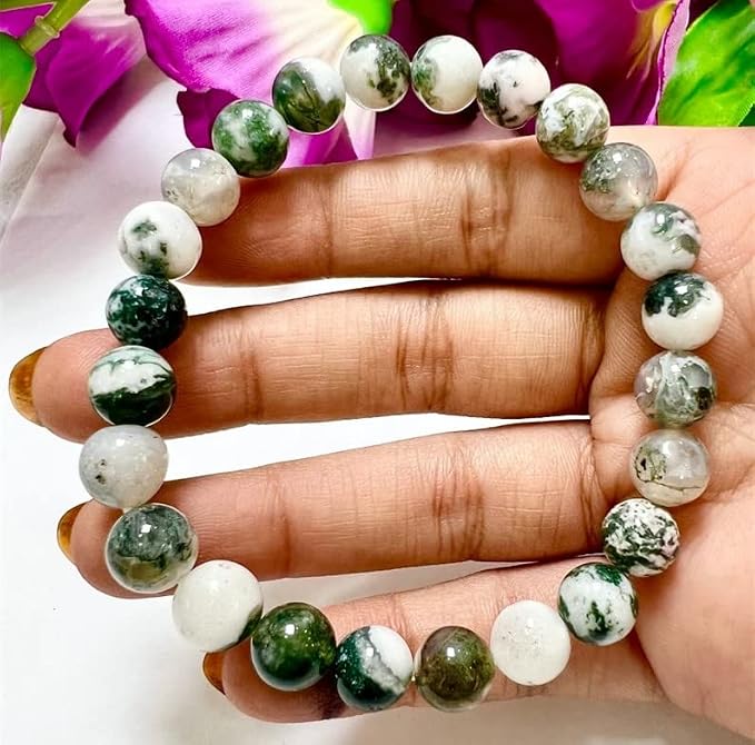 Zenkeeper 108 Pcs Moss Agate Beads - Image 4
