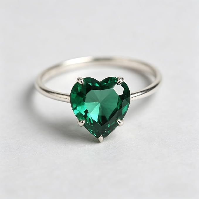 Emerald Green Color Cubic Zirconia Loose Beads Unset - Image 9