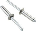 50pcs 1/4" x1/2" Stainless Blind Rivets,Pop Rivets,304 Stainless Steel Grip and Steel Mandrel, 6.3 x 12mm